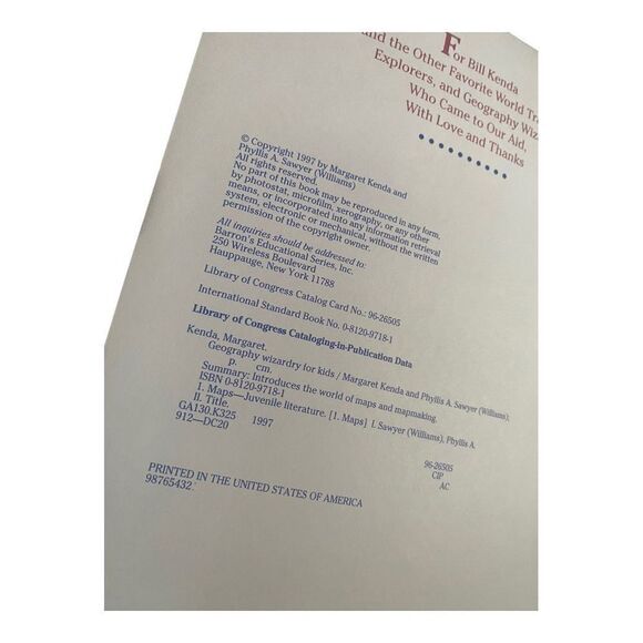 Geography Wizardry for Kids Vintage Book - Picture 3 of 3